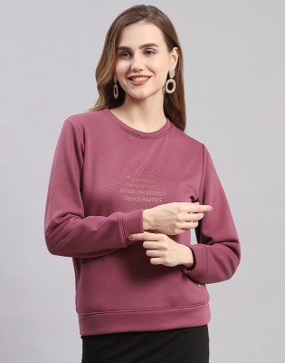 MONTE CARLO Full Sleeve Printed Women Sweatshirt