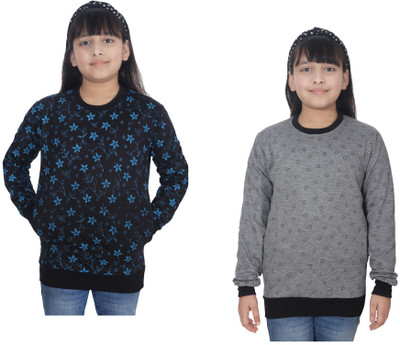 IndiWeaves Full Sleeve Printed Girls Sweatshirt
