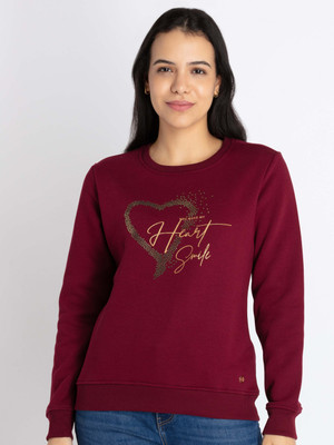 Status Quo Full Sleeve Solid Women Sweatshirt