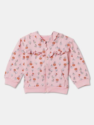 R&B Full Sleeve Printed Baby Girls Sweatshirt