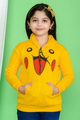N C FASHION Full Sleeve Graphic Print Girls Sweatshirt