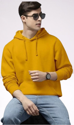 Sahuone Full Sleeve Solid Men Sweatshirt