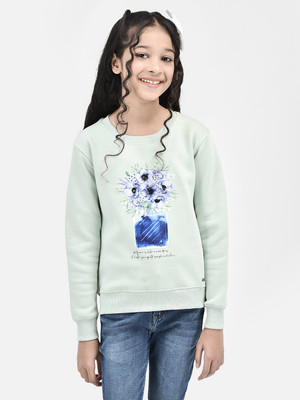 CRIMSOUNE CLUB Full Sleeve Printed Girls Sweatshirt