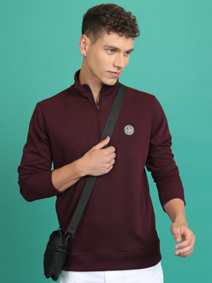 HIGHLANDER Full Sleeve Solid Men Sweatshirt