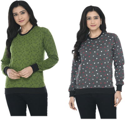 MTI FASHIONS Full Sleeve Printed Women Sweatshirt