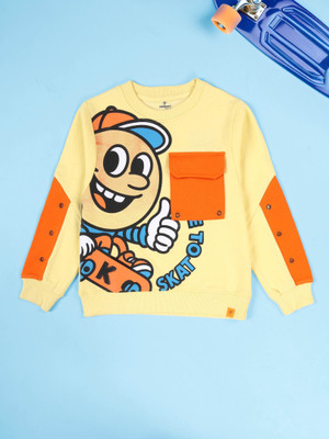 Kiddo Pnti Full Sleeve Graphic Print Boys Sweatshirt