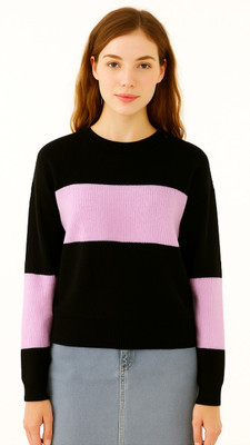 MYMUNI Full Sleeve Self Design Women Sweatshirt
