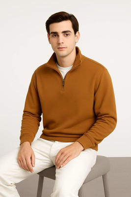 Montequinto Full Sleeve Solid Men Sweatshirt