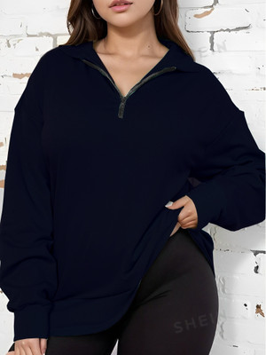 HouseOfCommon Full Sleeve Solid Women Sweatshirt