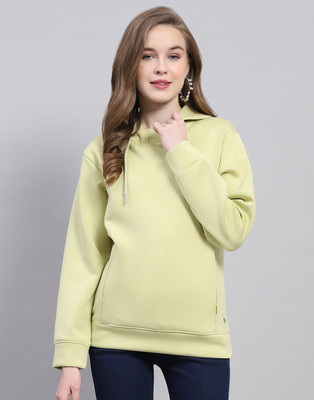 MONTE CARLO Full Sleeve Solid Women Sweatshirt