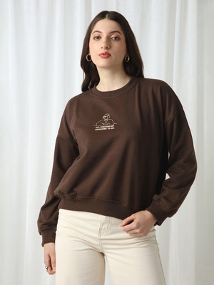 Globus Full Sleeve Solid Women Sweatshirt