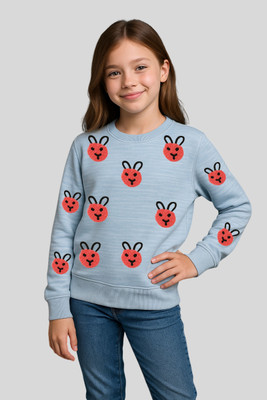 HILLS & DALES Full Sleeve Printed Girls Sweatshirt