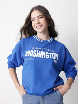 Mast & Harbour Full Sleeve Printed Women Sweatshirt