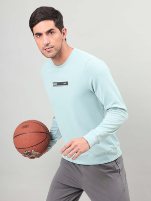 TECHNOSPORT Full Sleeve Solid Men Sweatshirt