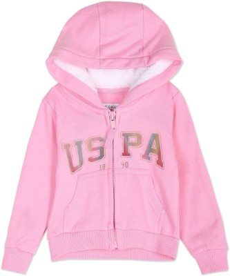U.S. POLO ASSN. Full Sleeve Printed Girls Sweatshirt