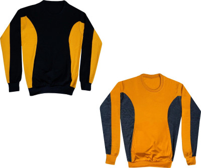 Inndistar Trend Full Sleeve Color Block Boys & Girls Sweatshirt