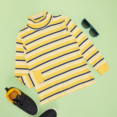 Pantaloons Junior Full Sleeve Striped Boys Sweatshirt