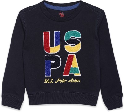 U.S. POLO ASSN. Full Sleeve Self Design Baby Boys Sweatshirt