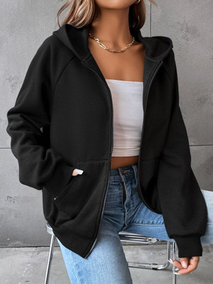 FARICON Full Sleeve Solid Women Sweatshirt