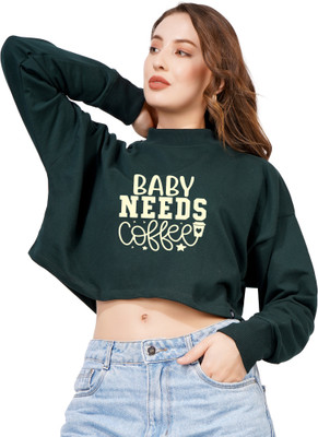 BlueFicus Full Sleeve Solid Women Sweatshirt