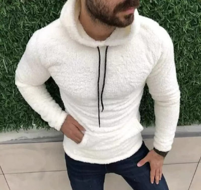 Povaxpo Full Sleeve Solid Men Sweatshirt
