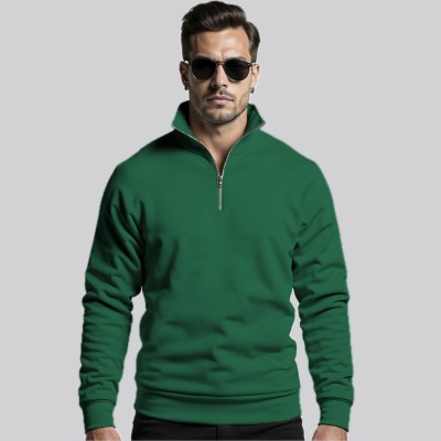 TeeWink Full Sleeve Solid Men Sweatshirt