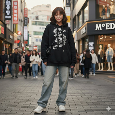 Ashkart Full Sleeve Graphic Print Women Sweatshirt