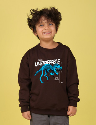 Nusyl Full Sleeve Graphic Print Boys Sweatshirt