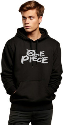 Joy nd Happinness Printed Hooded Neck Casual Men Black Sweater