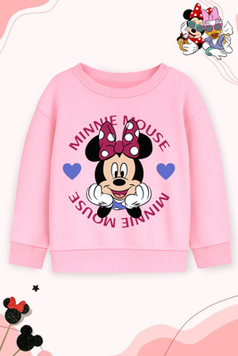 DISNEY BY MISS & CHIEF Full Sleeve Printed Girls Sweatshirt