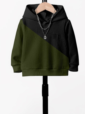 ALANTA Full Sleeve Color Block Boys & Girls Sweatshirt