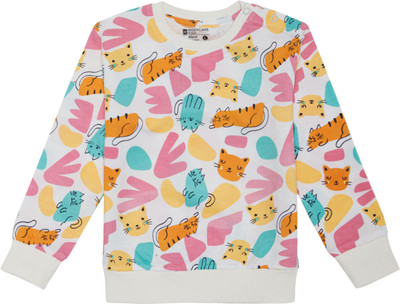 BodyCare Full Sleeve Graphic Print Baby Girls Sweatshirt