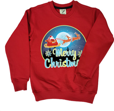 CHOMBOOKA Full Sleeve Graphic Print, Solid Boys & Girls Sweatshirt