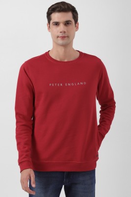 PETER ENGLAND Full Sleeve Solid Men Sweatshirt
