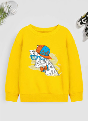 Superb Starling Full Sleeve Self Design Girls Reversible Sweatshirt
