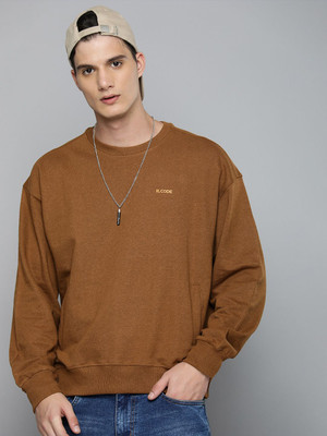 R.Code by The Roadster Life Co. Full Sleeve Solid Men Sweatshirt
