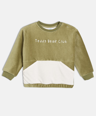 MINI KLUB Full Sleeve Embroidered Baby Boys Sweatshirt