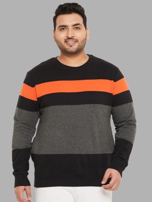 Austivo Full Sleeve Color Block Men Sweatshirt