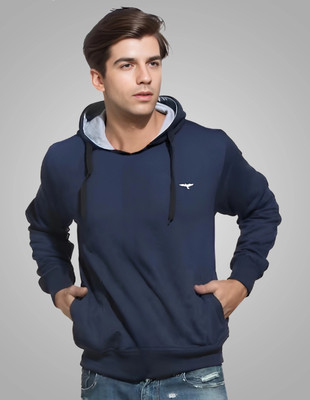 Reya Full Sleeve Solid Men Sweatshirt
