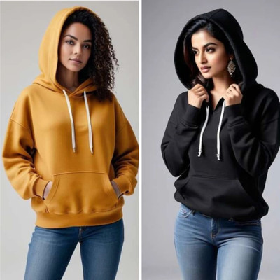 HouseOfCommon Full Sleeve Solid Women Sweatshirt