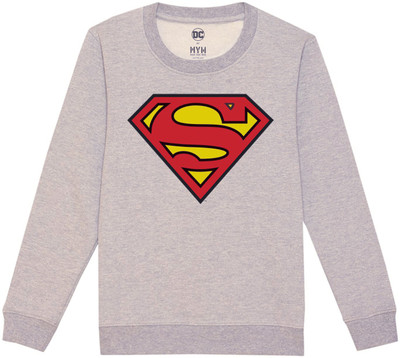 Dc by Wear Your Mind Full Sleeve Printed Boys & Girls Sweatshirt