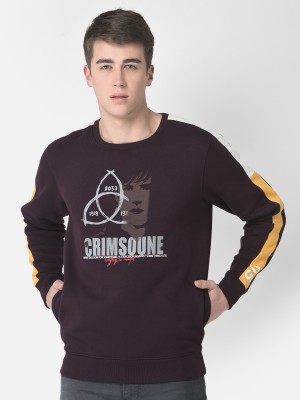 CRIMSOUNE CLUB Full Sleeve Printed Men Sweatshirt