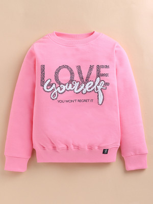 Giniekids Full Sleeve Printed Girls Sweatshirt