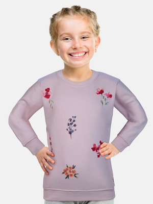 GINI & JONY Full Sleeve Solid Baby Girls Sweatshirt