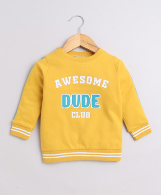 BUMZEE Full Sleeve Printed Baby Boys Sweatshirt