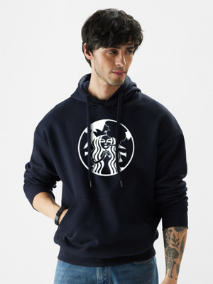 CZC Full Sleeve Graphic Print, Solid Men Sweatshirt