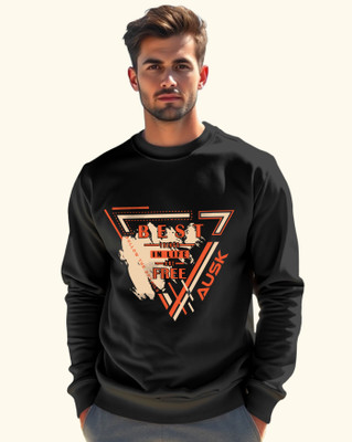 AUSK Full Sleeve Graphic Print Men Sweatshirt