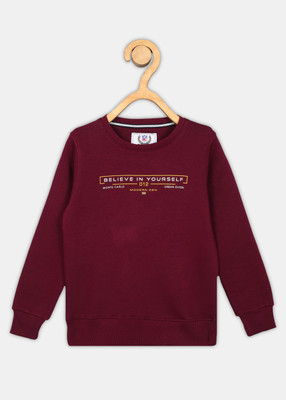 MONTE CARLO Full Sleeve Printed Boys Sweatshirt