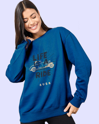 ENITOR Full Sleeve Printed Women Sweatshirt
