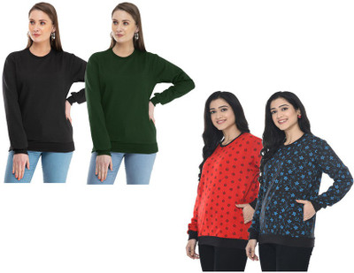 IndiWeaves Full Sleeve Printed Women Sweatshirt